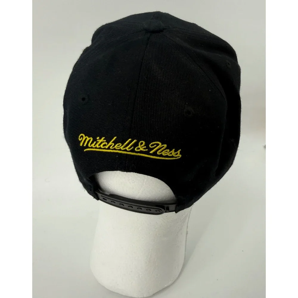 Mitchell & Ness Columbus Crew SC Snapback Hat Black MLS Soccer Adjustable Cap